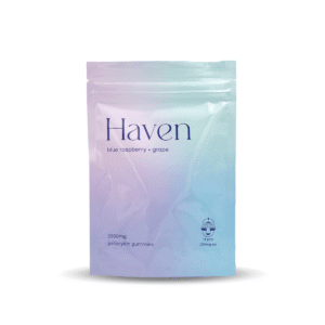 Gomitas de psilocibina Haven – Frambuesa azul y uva